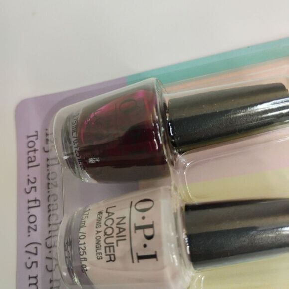 OPI Mini Nail Polish Set of Two Brand New 4 bottles total Nail Laquer Nail Stren - Picture 7 of 12